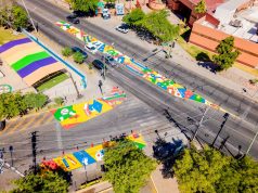 Transforman en equipo comunidad artística y gobierno municipal la primera intersección del Centro Histórico con “Asphalt Art”