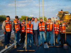 Casi listo el recarpeteo del bulevar Progreso, supervisa Alcalde obra junto a vecinos