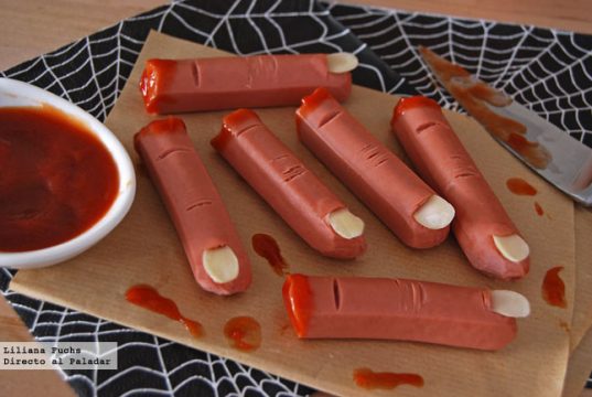 ¡Dedos de salchicha para Halloween!