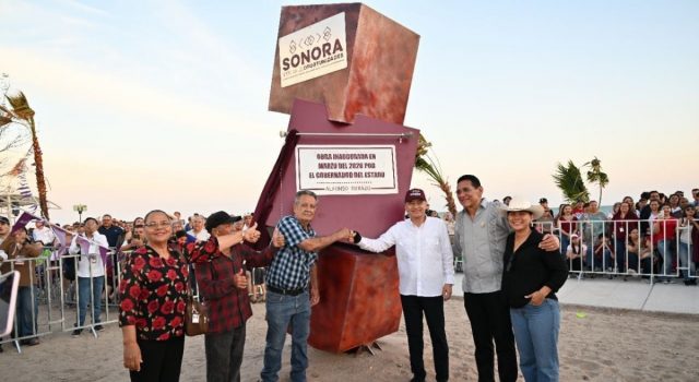 Inaugura Gobernador Alfonso Durazo Malecón Turístico en El Cochórit