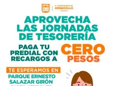 Invita Tesorería Municipal a aprovechar tres días de cero recargos al pagar el Predial