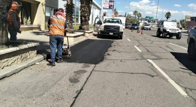 Gobierno de Hermosillo intensifica bacheo con meta de reparar un millón de metros cuadrados en 2026